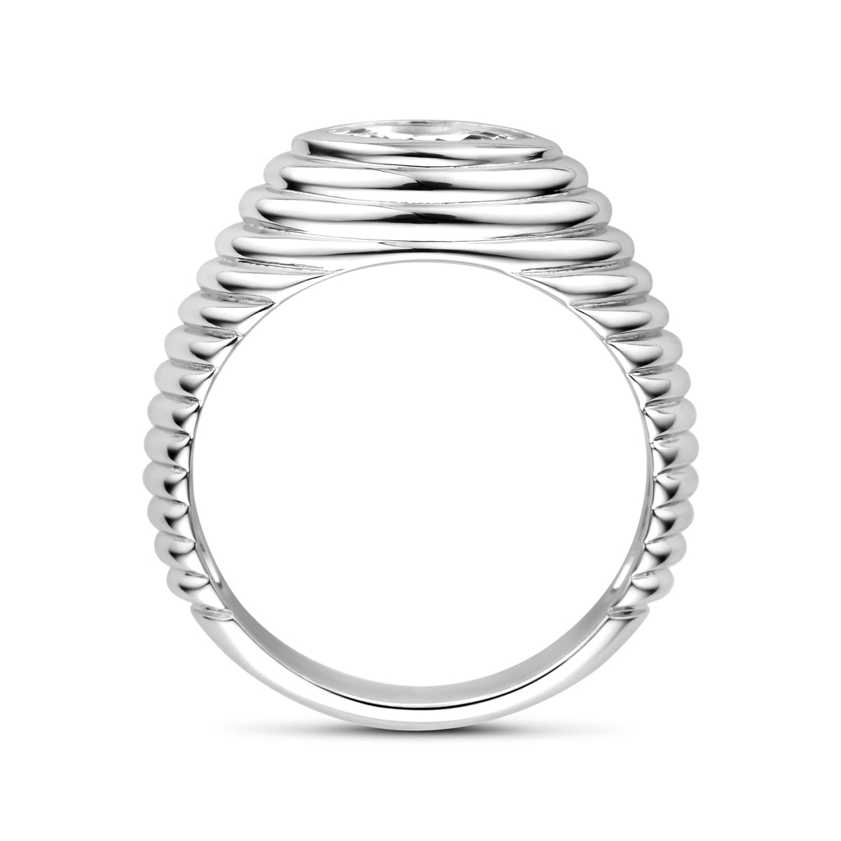 vDam Ring Zirkonia Zilver Gerhodineerd 1339225 Maat 16½