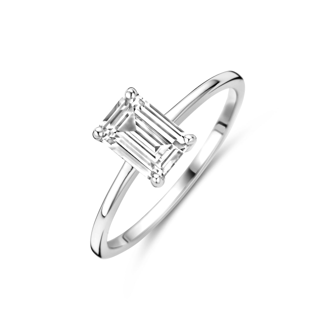 vDam Ring Zirkonia Zilver Gerhodineerd 1339365