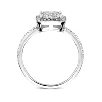 vDam Ring Zirkonia Zilver Gerhodineerd 1339446 Maat 18½