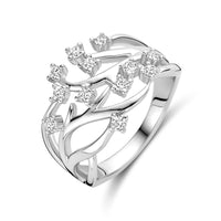 vDam Ring Zirkonia Zilver Gerhodineerd 1339493