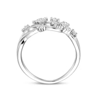 vDam Ring Zirkonia Zilver Gerhodineerd 1339497 Maat 19