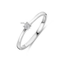 vDam Ring Zirkonia Zilver Gerhodineerd 1339766 Maat 18½