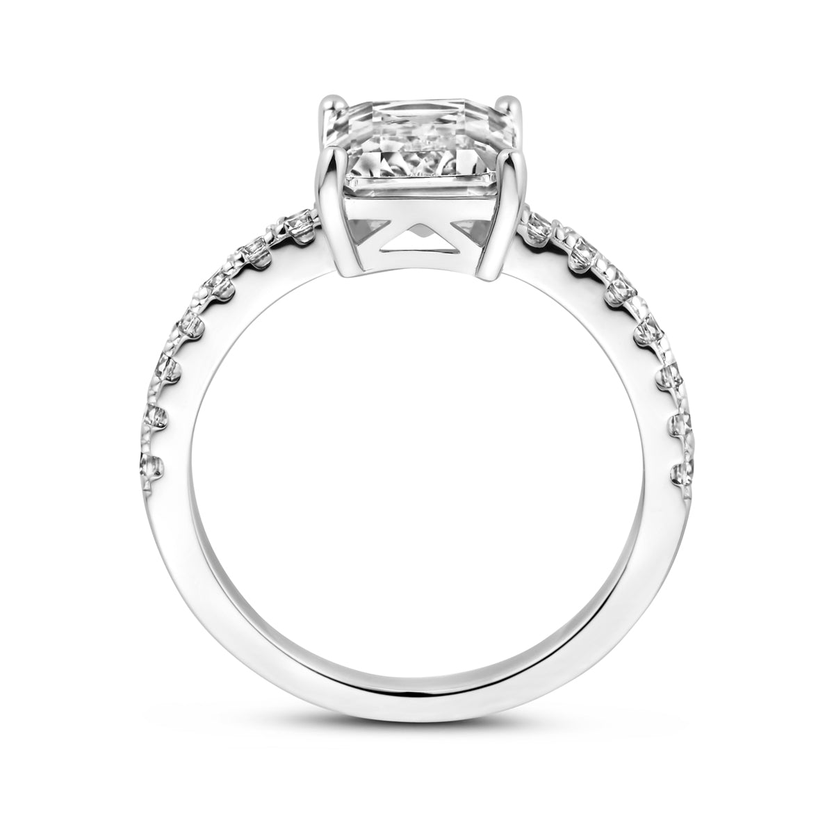 vDam Ring Zirkonia Zilver Gerhodineerd 1339789 Maat 18½