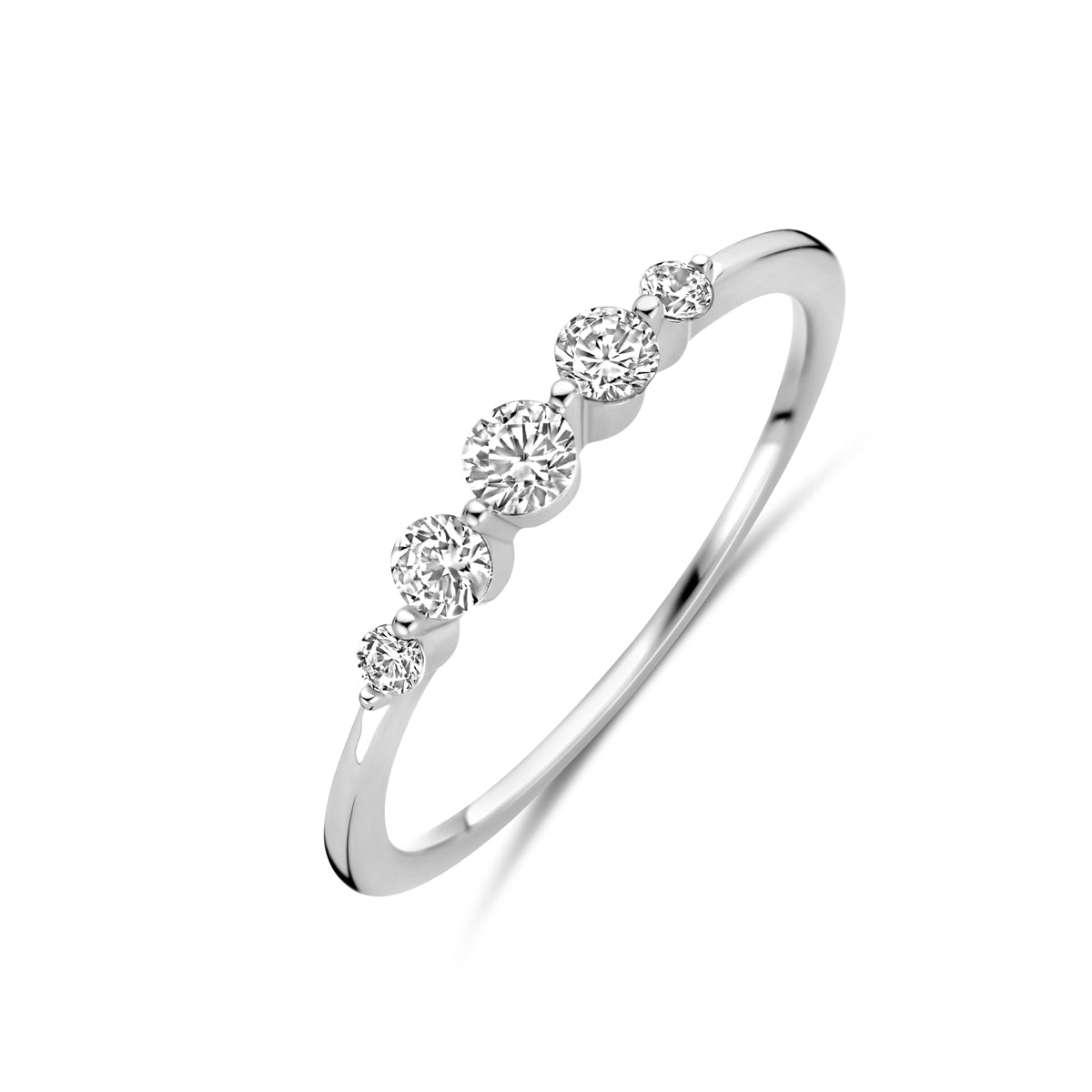 vDam Ring Zirkonia Zilver Gerhodineerd 1339812