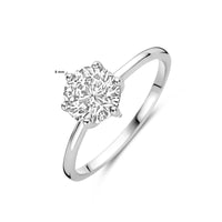 vDam Ring Zirkonia Zilver Gerhodineerd 1339965 Maat 18½