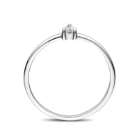 vDam Ring Zirkonia Zilver Gerhodineerd 1339990 Maat 16½