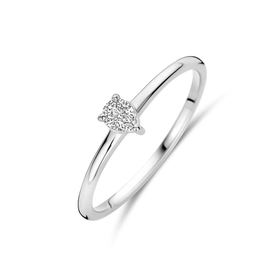 vDam Ring Zirkonia Zilver Gerhodineerd 1339992