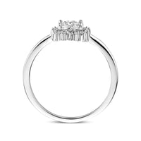 vDam Ring Zirkonia Zilver Gerhodineerd 1340647 Maat 17¼