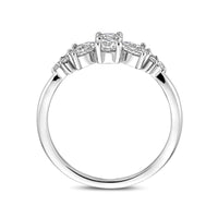 vDam Ring Zirkonia Zilver Gerhodineerd 1340672 Maat 16½