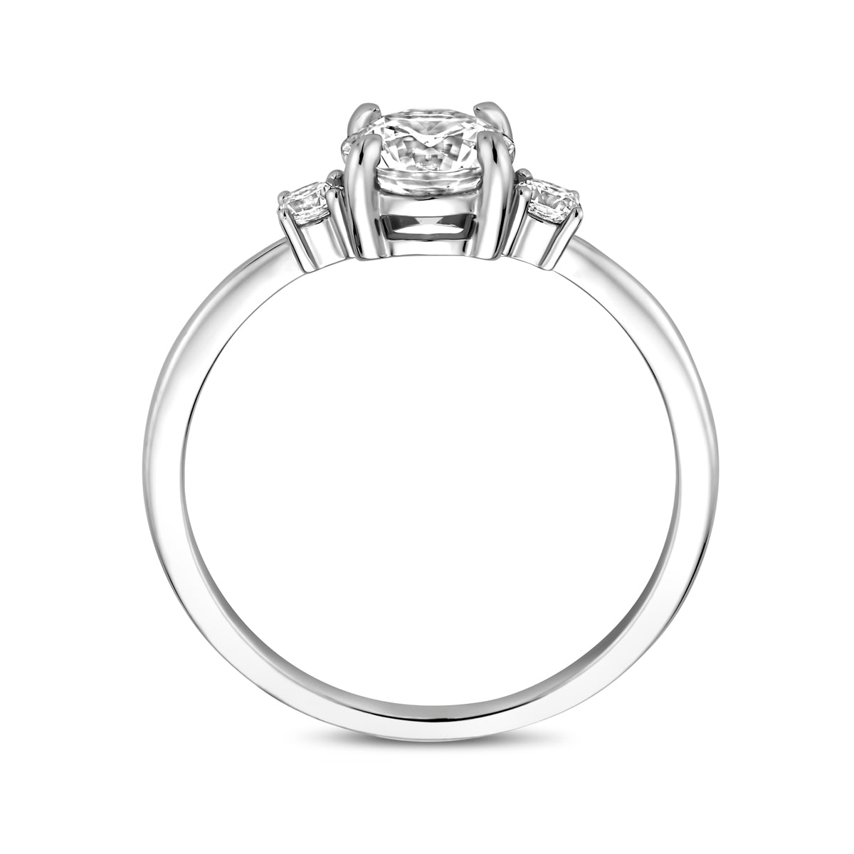 vDam Ring Zirkonia Zilver Gerhodineerd 1340677 Maat 16½