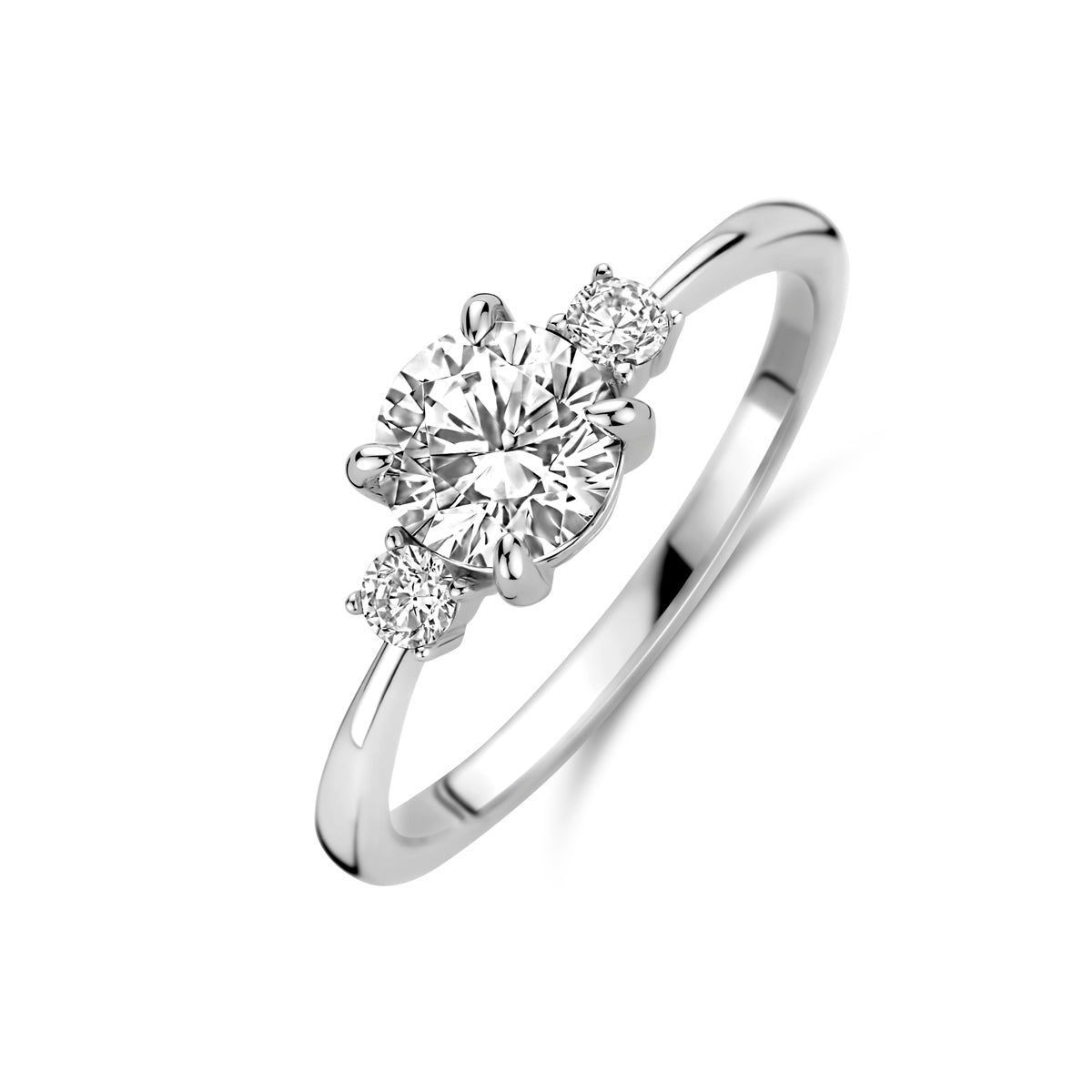 vDam Ring Zirkonia Zilver Gerhodineerd 1340678