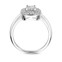 vDam Ring Zirkonia Zilver Gerhodineerd 1340704 Maat 16½