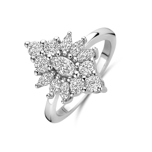 vDam Ring Zirkonia Zilver Gerhodineerd 1340713