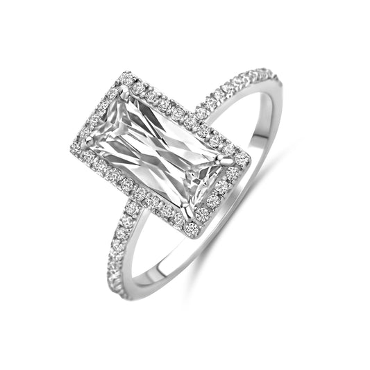 vDam Ring Zirkonia Zilver Gerhodineerd 1340714