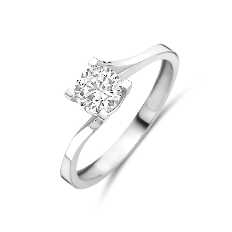 vDam Ring Zirkonia Zilver Gerhodineerd 1340765