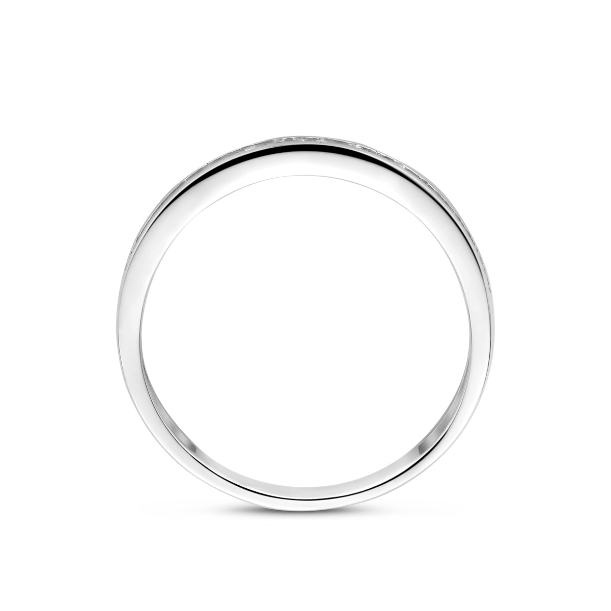 vDam Ring Zirkonia Zilver Gerhodineerd 1340773 Maat 16½