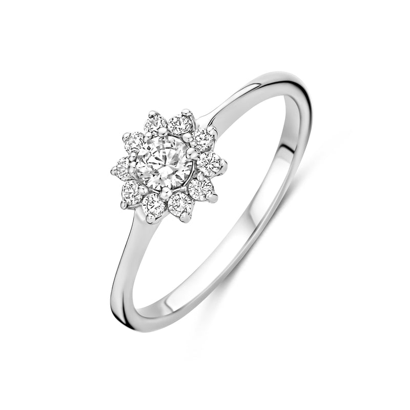 vDam Ring Zirkonia Zilver Gerhodineerd 1340849