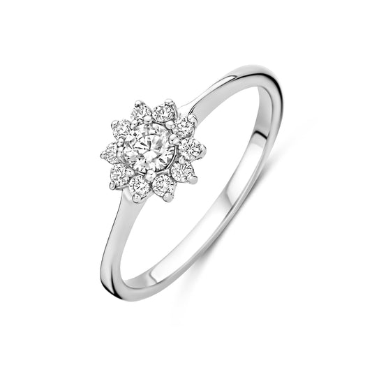 vDam Ring Zirkonia Zilver Gerhodineerd 1340853