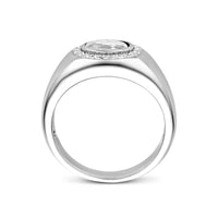 vDam Ring Zirkonia Zilver Gerhodineerd 1340891 Maat 18½