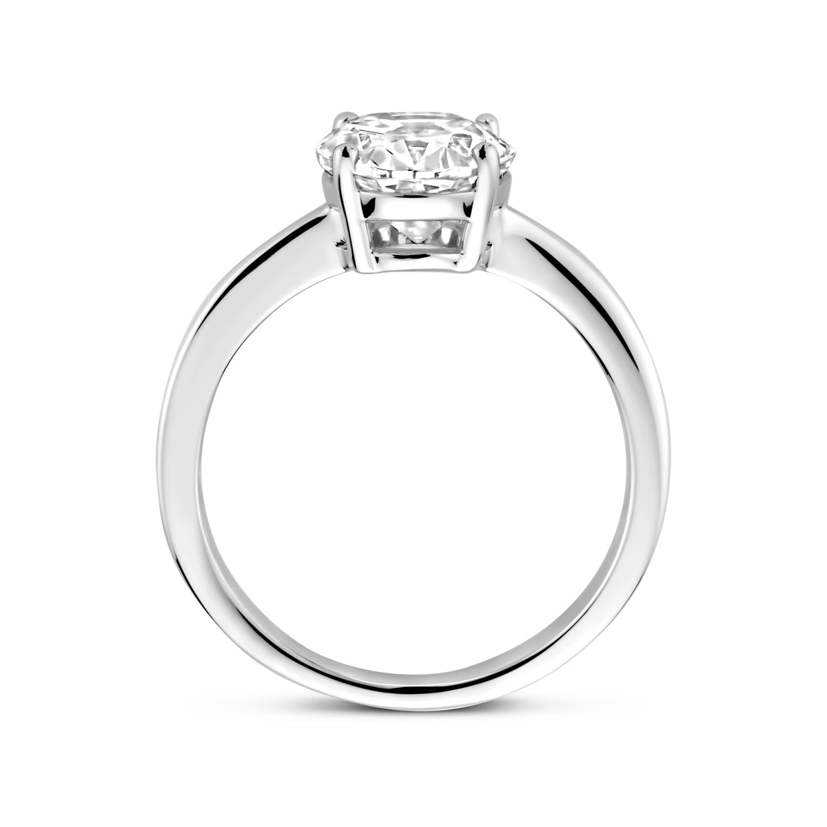 vDam Ring Zirkonia Zilver Gerhodineerd 1340909 Maat 18½