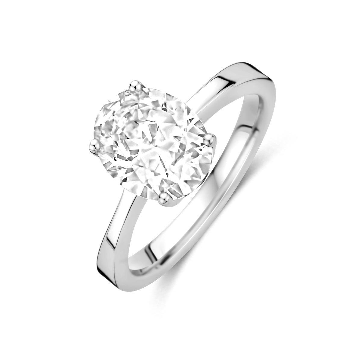 vDam Ring Zirkonia Zilver Gerhodineerd 1340910