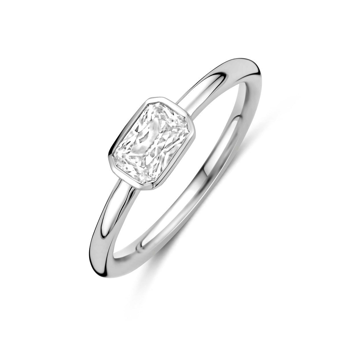 vDam Ring Zirkonia Zilver Gerhodineerd 1340916