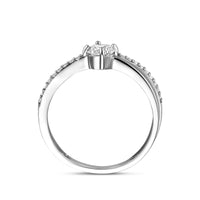 vDam Ring Zirkonia Zilver Gerhodineerd 1341236 Maat 17¾