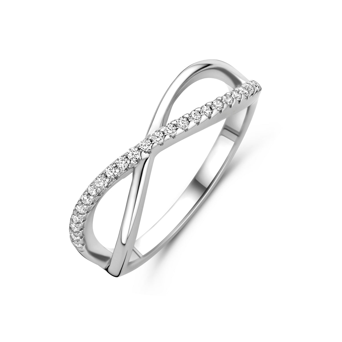 vDam Ring Zirkonia Zilver Gerhodineerd 1341284