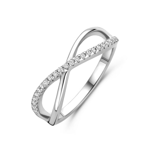 vDam Ring Zirkonia Zilver Gerhodineerd 1341284