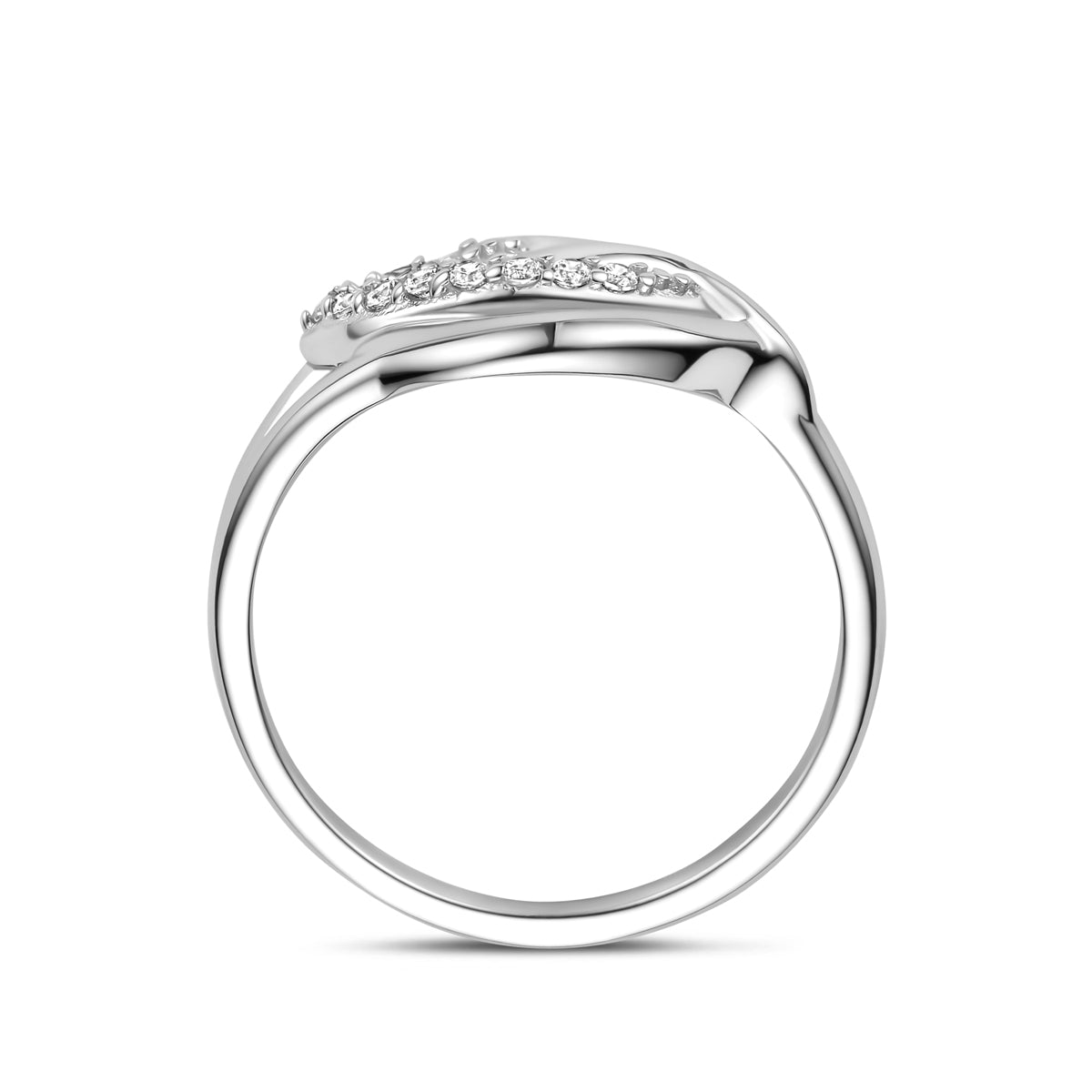 vDam Ring Zirkonia Zilver Gerhodineerd 1341323 Maat 17¾