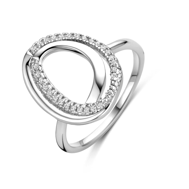 vDam Ring Zirkonia Zilver Gerhodineerd 1341327