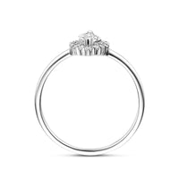 vDam Ring Zirkonia Zilver Gerhodineerd 1341336 Maat 18½