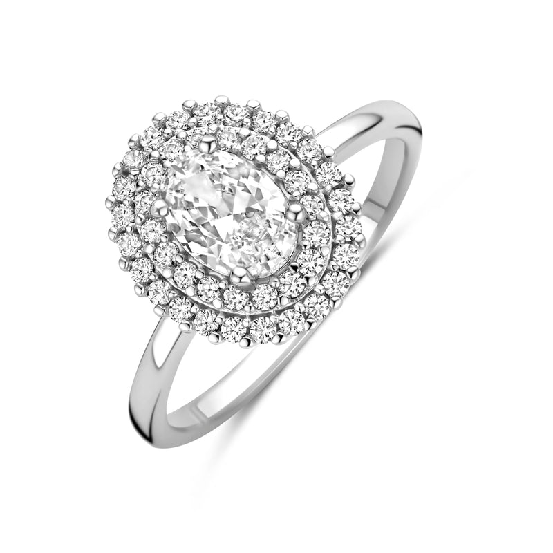 vDam Ring Zirkonia Zilver Gerhodineerd 1341342