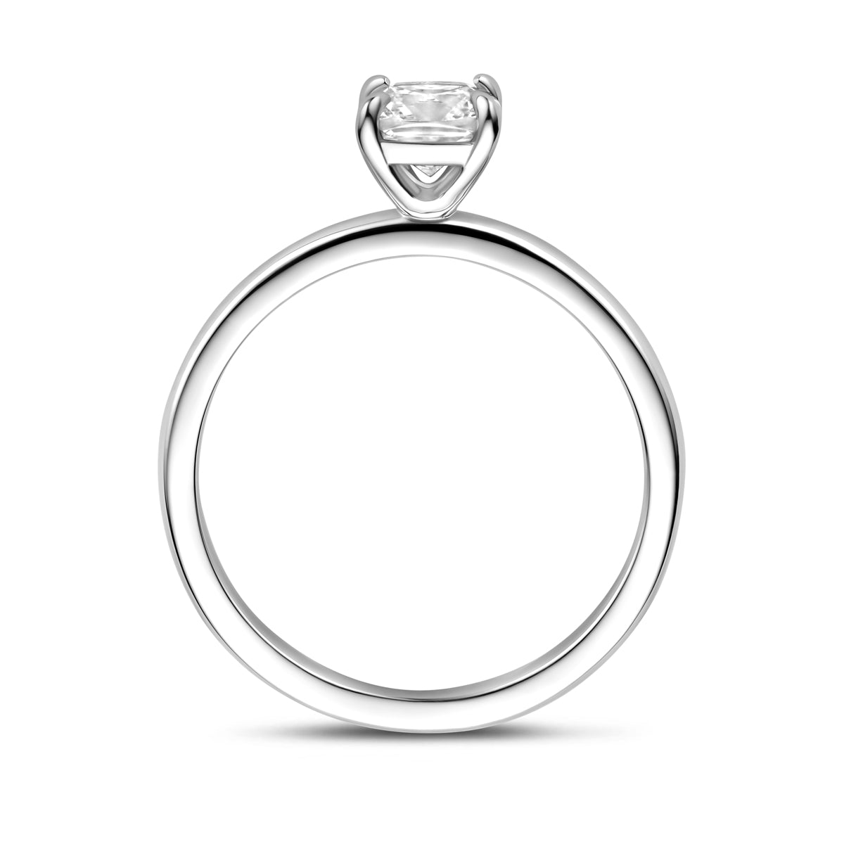 vDam Ring Zirkonia Zilver Gerhodineerd 1341381 Maat 16½