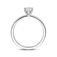 vDam Ring Zirkonia Zilver Gerhodineerd 1341396 Maat 18½