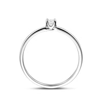 vDam Ring Zirkonia Zilver Gerhodineerd 1341505 Maat 17¾