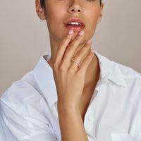 vDam Ring Zirkonia Zilver Gerhodineerd 1341517 Maat 16