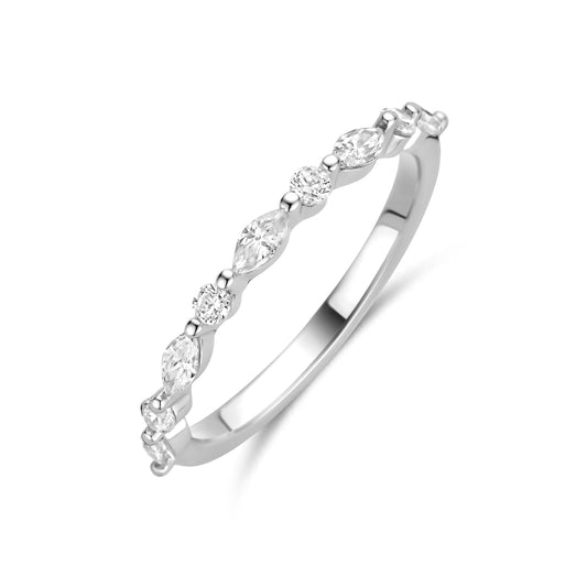 vDam Ring Zirkonia Zilver Gerhodineerd 1341522