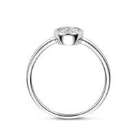 vDam Ring Zirkonia Zilver Gerhodineerd 1341535 Maat 17¼