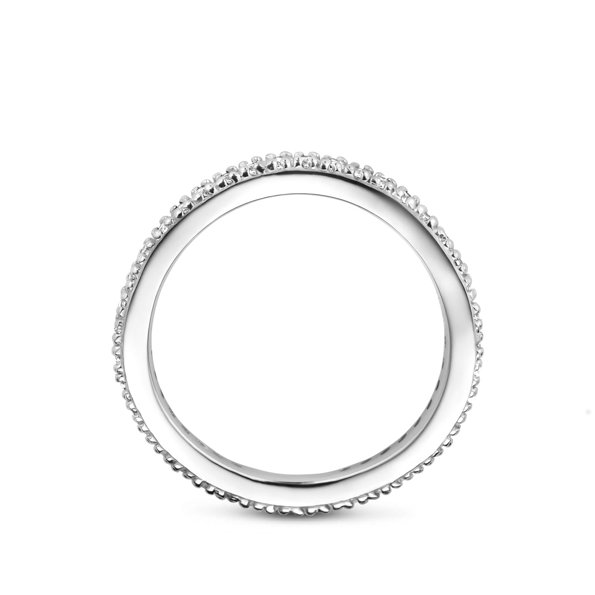 vDam Ring Zirkonia Zilver Gerhodineerd 1341667 Maat 17¼