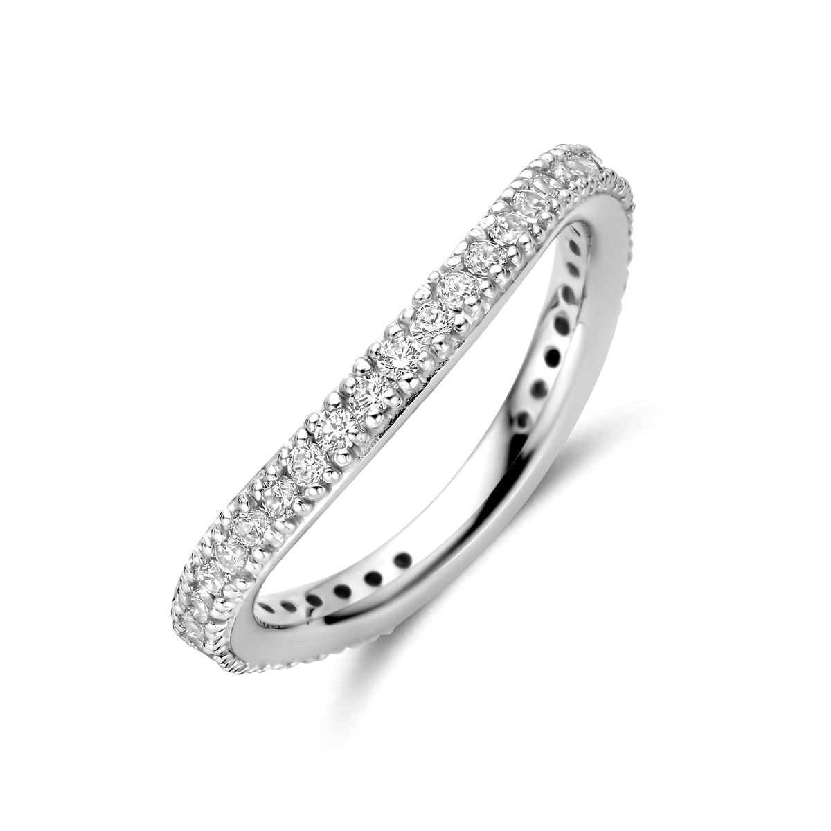 vDam Ring Zirkonia Zilver Gerhodineerd 1341668