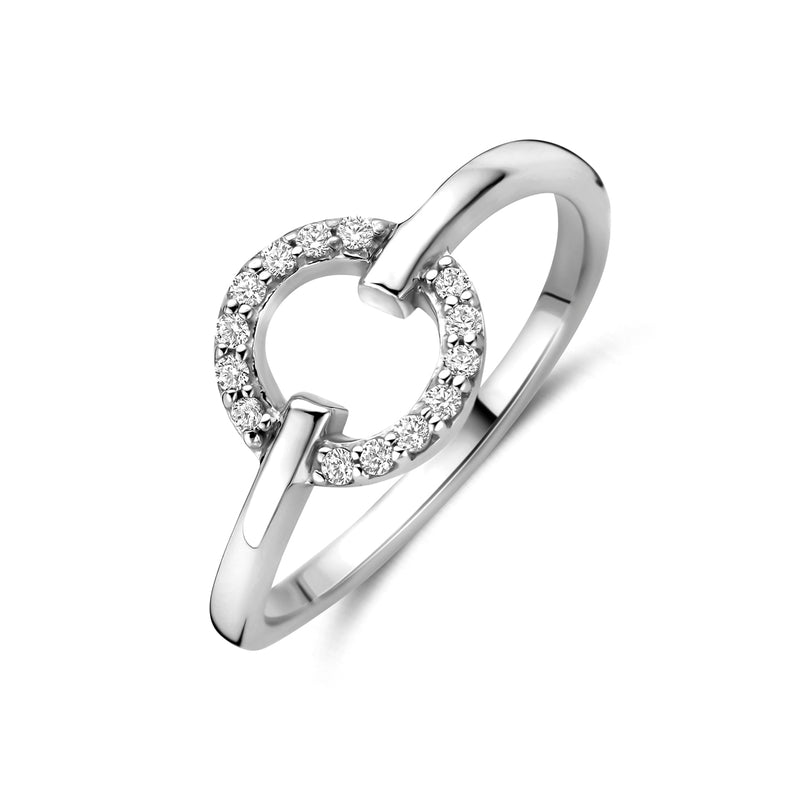 vDam Ring Zirkonia Zilver Gerhodineerd 1341696