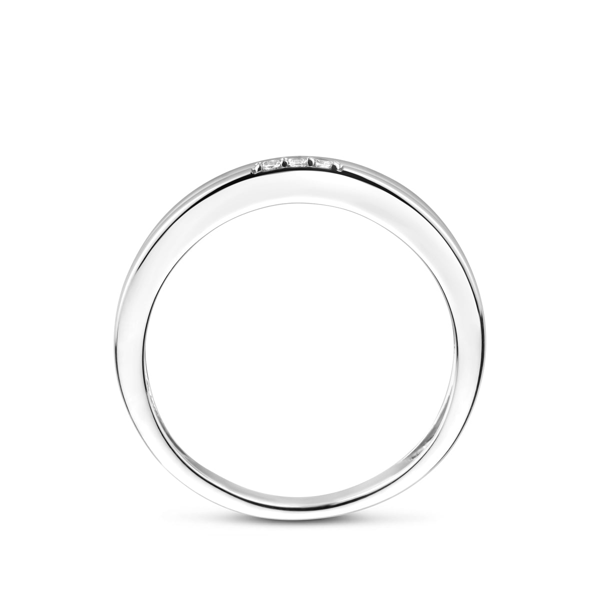 vDam Ring Zirkonia Zilver Gerhodineerd 1341825 Maat 17¼