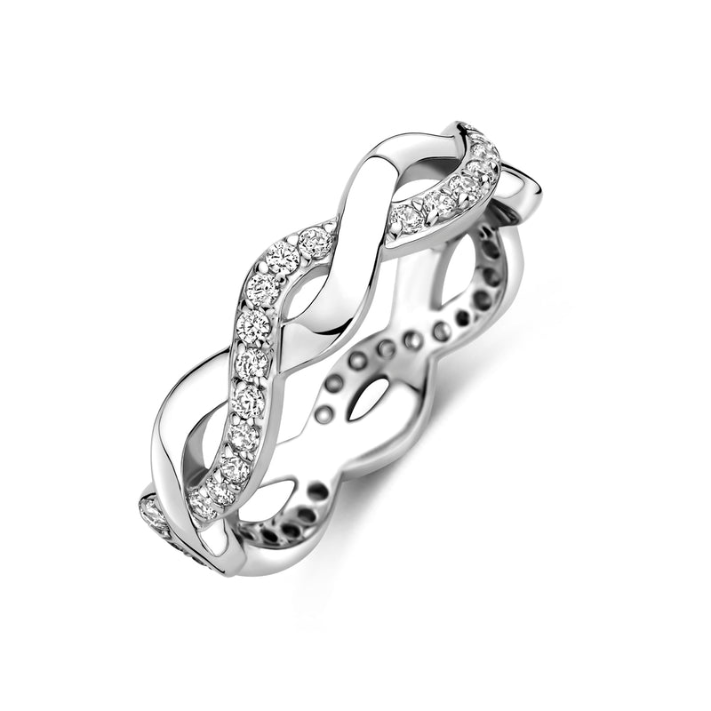 vDam Ring Zirkonia Zilver Gerhodineerd 1341925