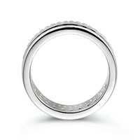 vDam Ring Zwart En Wit Zirkonia Zilver Gerhodineerd 1334780 Maat 16½