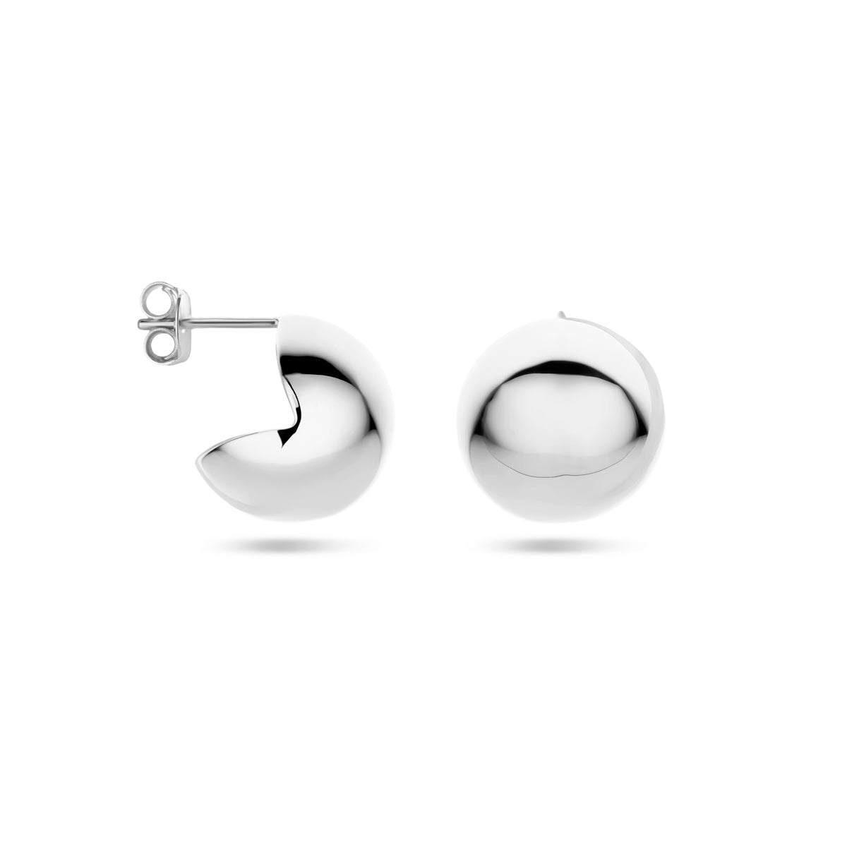 vDam Stekeroorringen 15 Mm Zilver Gerhodineerd 1339672