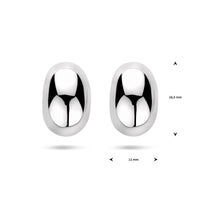 vDam Stekeroorringen 16,5 Mm Zilver Gerhodineerd 1340684
