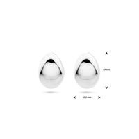 vDam Stekeroorringen 17 Mm Zilver Gerhodineerd 1339671