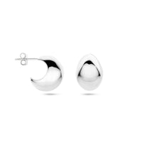 vDam Stekeroorringen 17 Mm Zilver Gerhodineerd 1339671