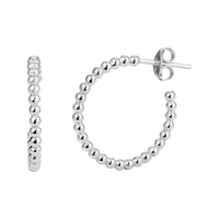 vDam Stekeroorringen Bolletje Zilver Gerhodineerd 1333195